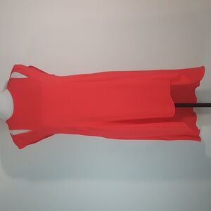 BCBG Maxazria Poppy Stacey Cut Out Draped Back Asymmetrical Hemline Dress XS